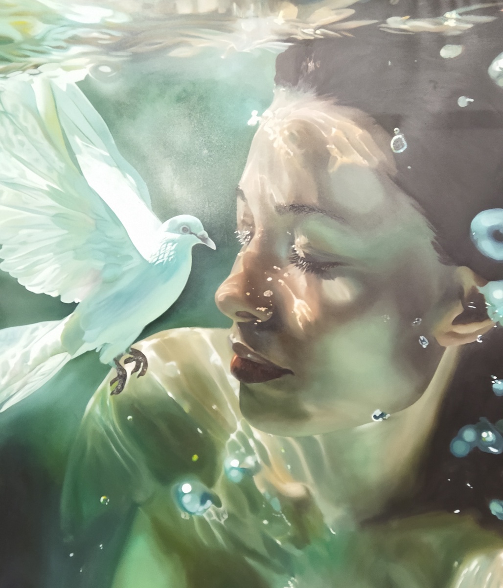 Картина нигерийского художника-самоучки, Тайо Огунсоло, живущего сейчас в Уфе