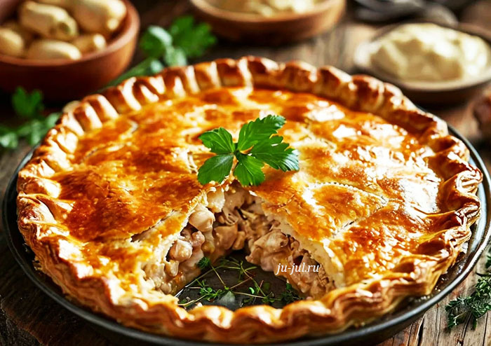 Закрытый мясной пирог