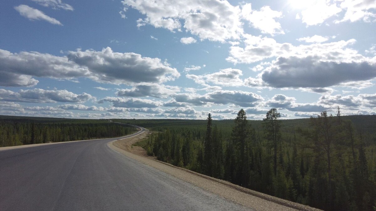Дорога на Алдан, по которой мы ехали.