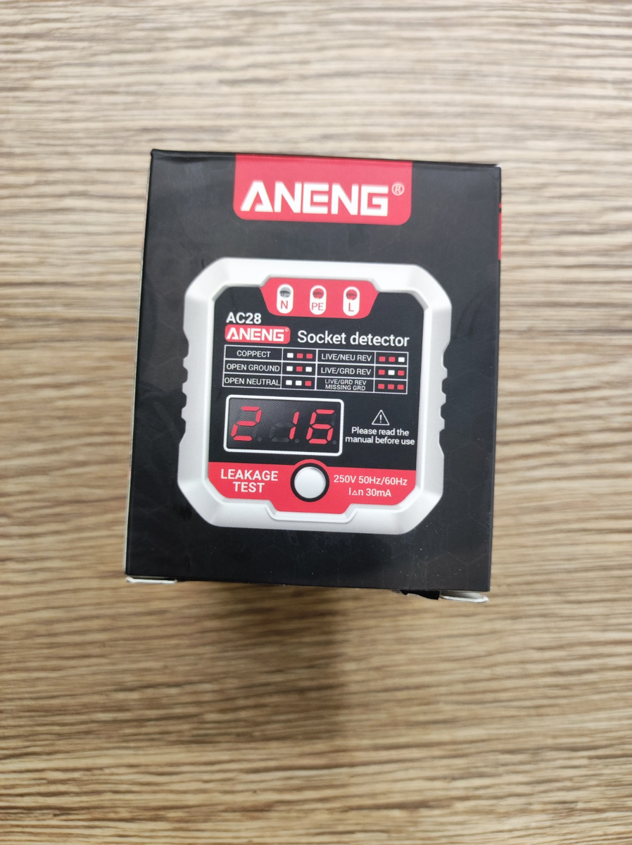 Тестер розеток и УЗО Aneng AC28