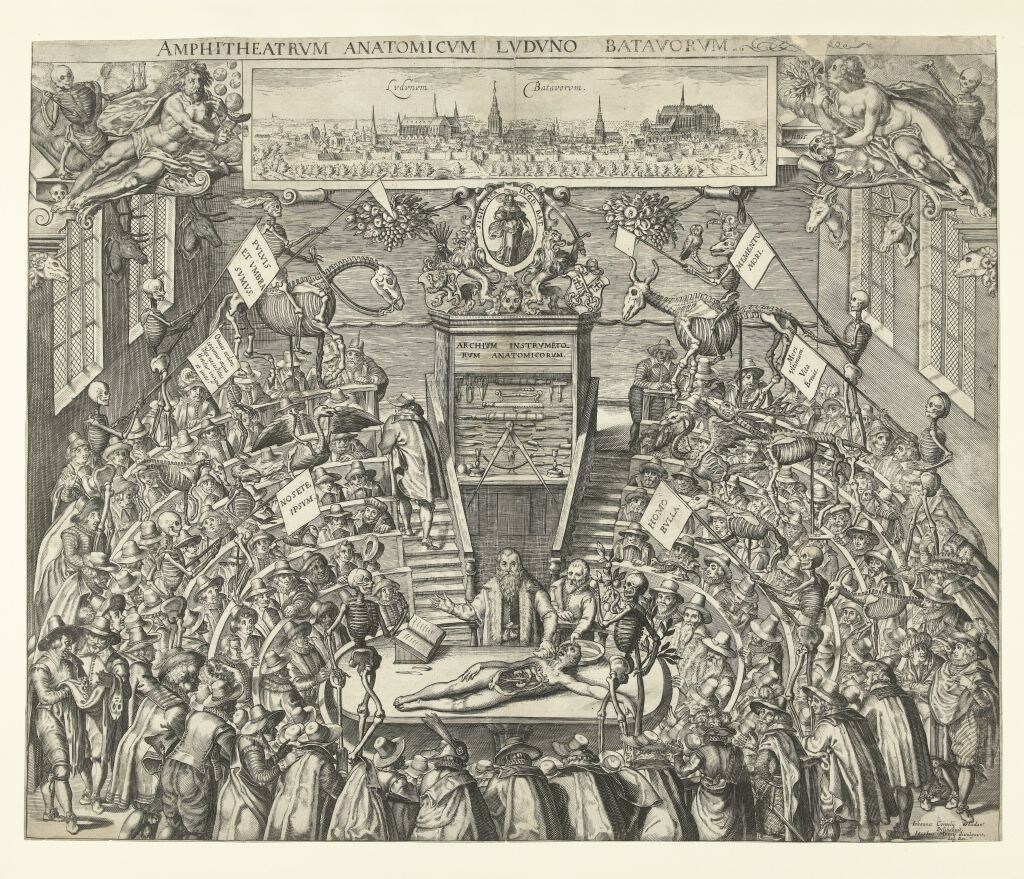 Бартоломеус Долендо Анатомический театр в Лейдене. 1609