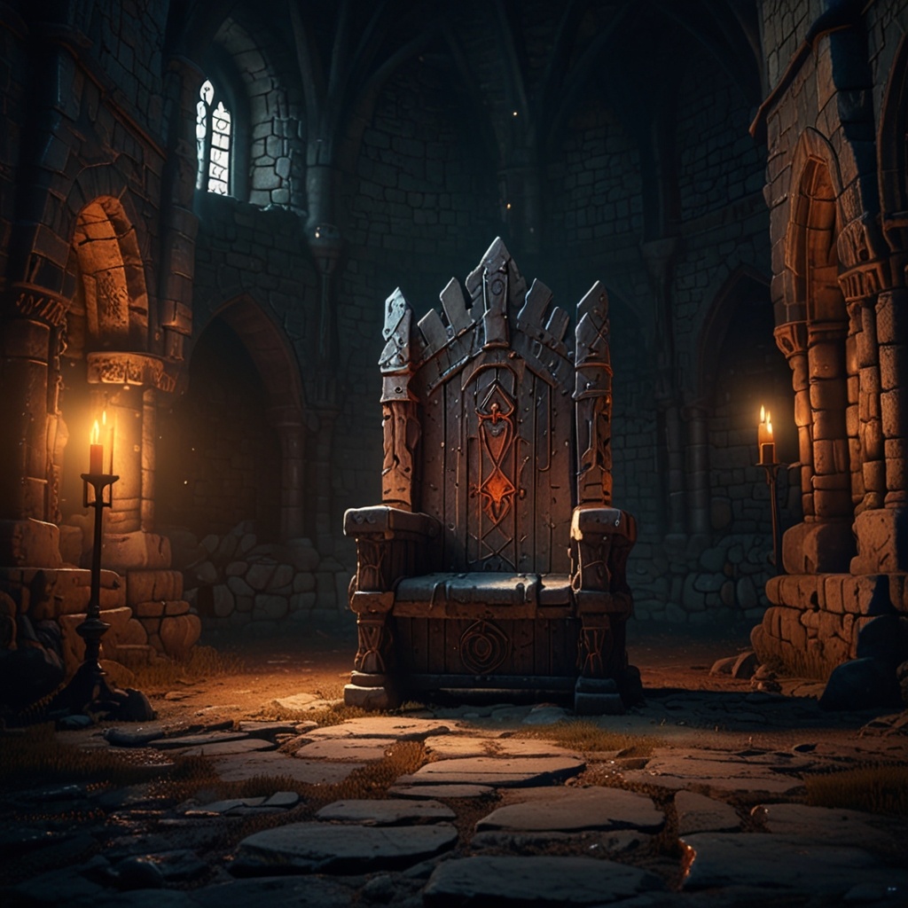 Тайный трон для коронации королей / ИИ