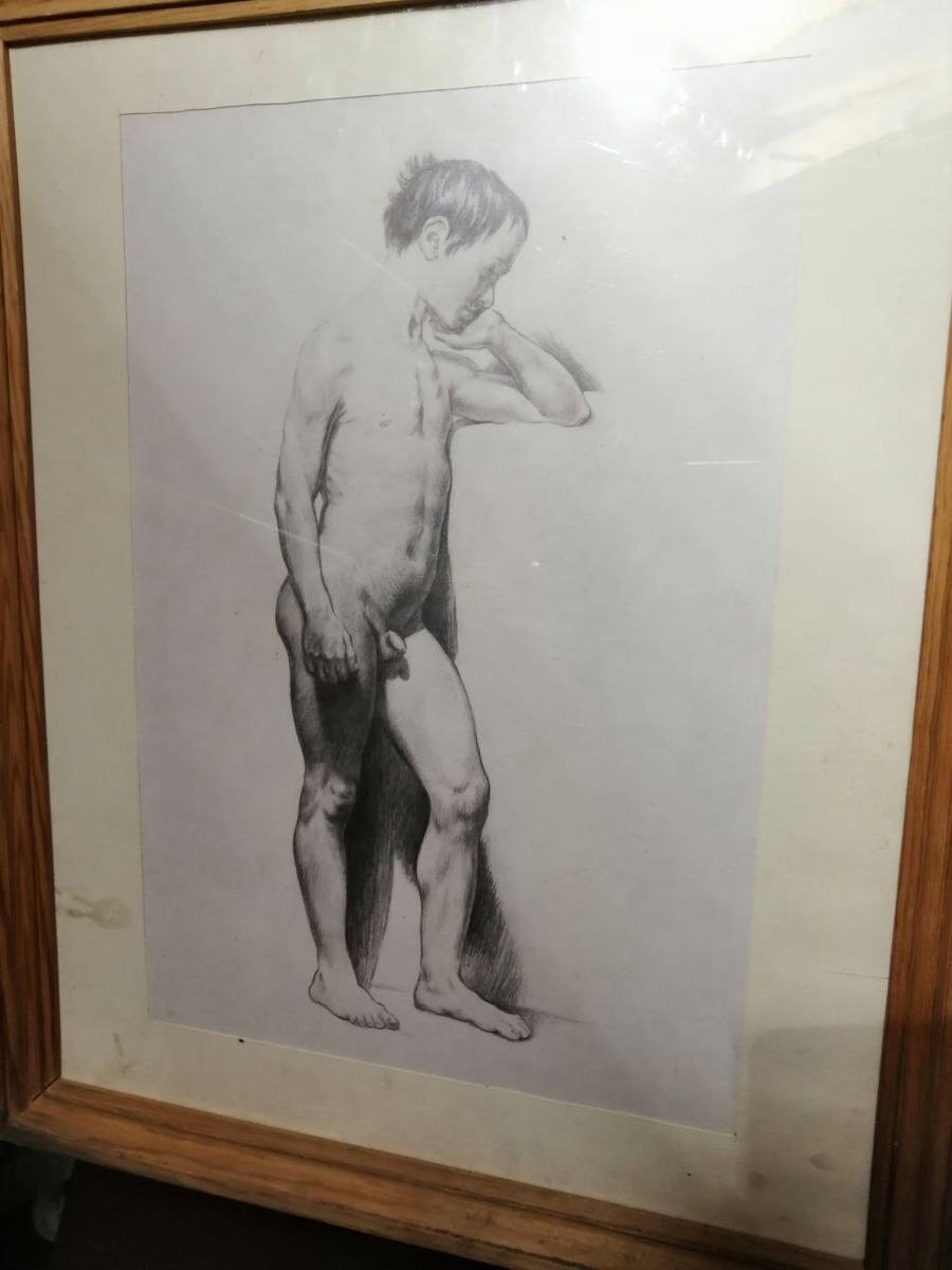 Копия А. Иванов, обнаженный мальчик.