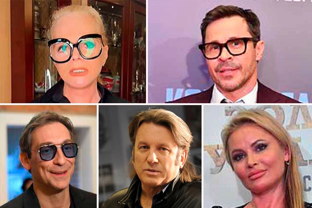    1. Лариса Долина отдала «сотрудникам ФСБ» 180 млн руб. 2. Павел Деревянко дал в долг «знакомому» 300 тыс. руб. 3. Артём Ткаченко сделал псевдоинвестиции на 6 млн руб. 4. Юрий Лоза купился на фейковое объявление – минус 11 тыс. руб. 5. Дана Борисова отдала данные банковской карты – увели 240 тыс. руб. Фото:  Коллаж АиФ