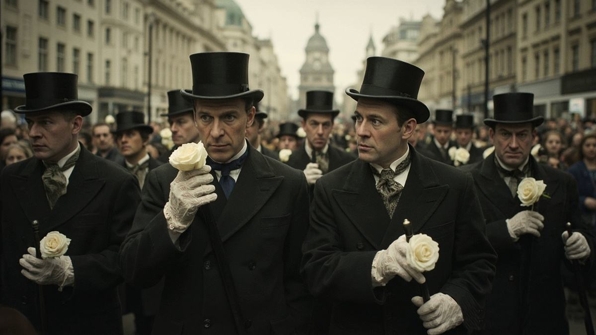 «Салонный мятеж». Их оружием были не бомбы, а белые розы.