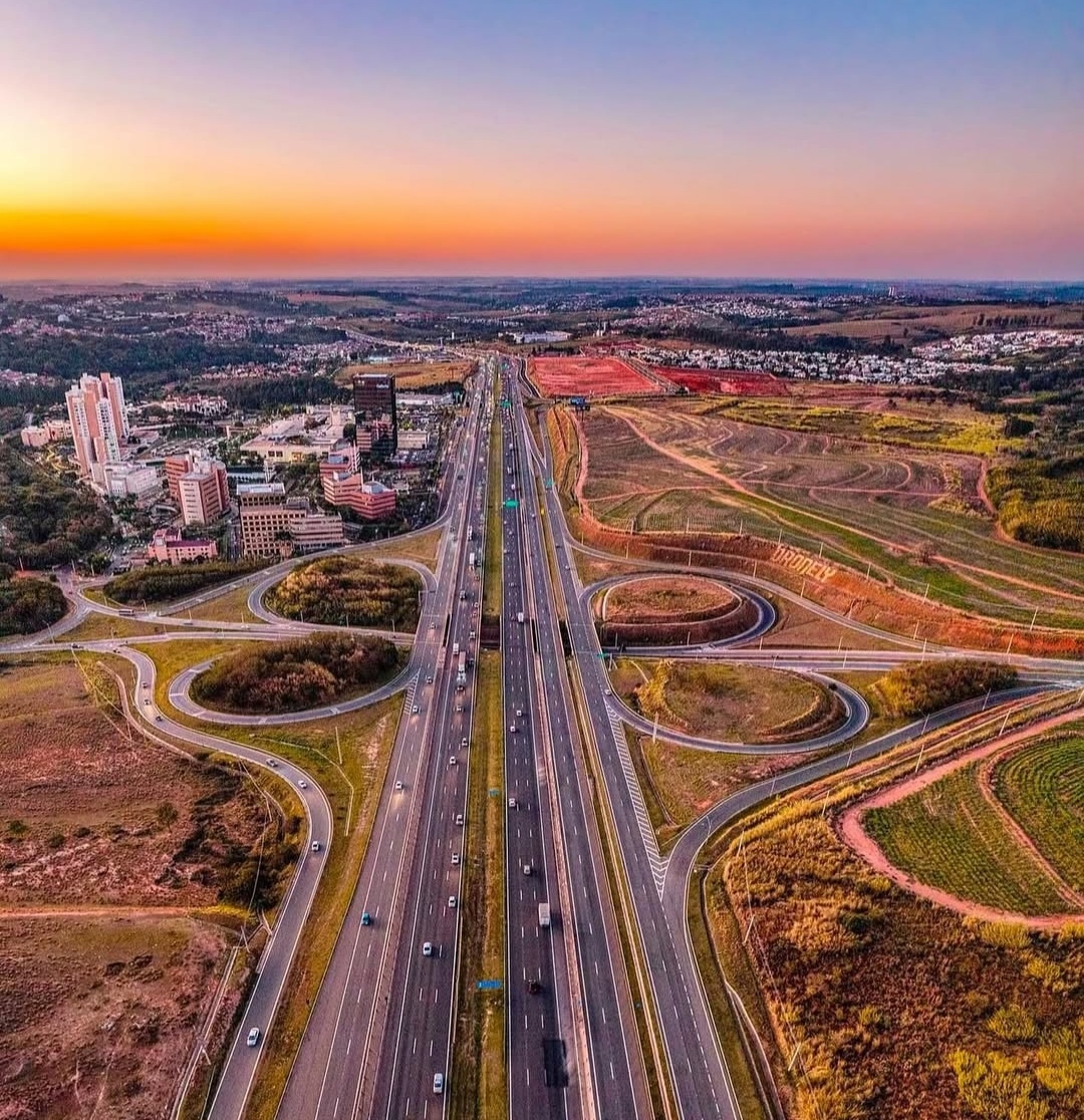 Кампинас с высоты птичьего полёта (штат Сан-Паулу)