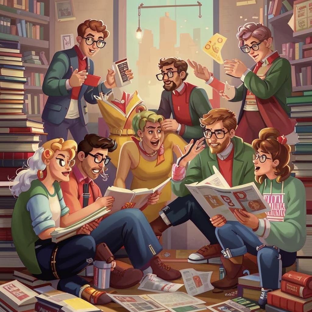 Описание иллюстрации из рассказа "Критики".