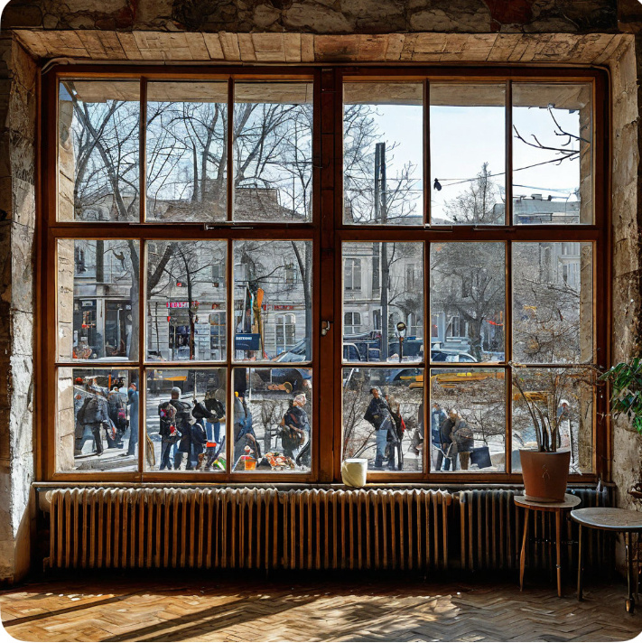 Разве это окна напротив? 