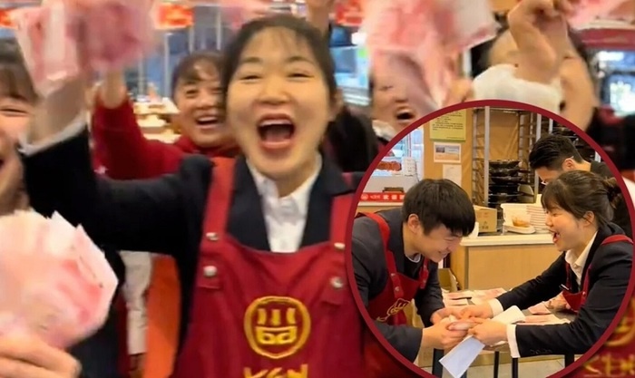    Китайский ресторатор разделил праздничную выручку между работниками