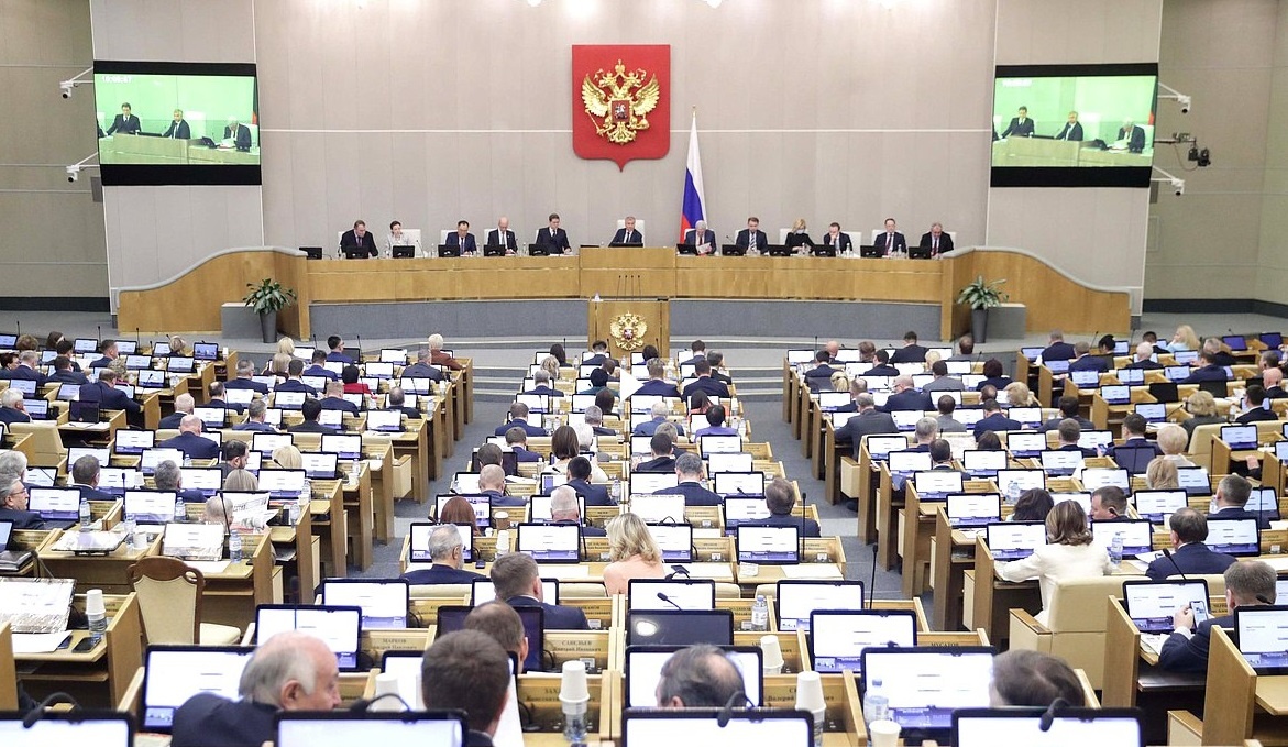 заседание Госдумы, скриншот трансляции автора