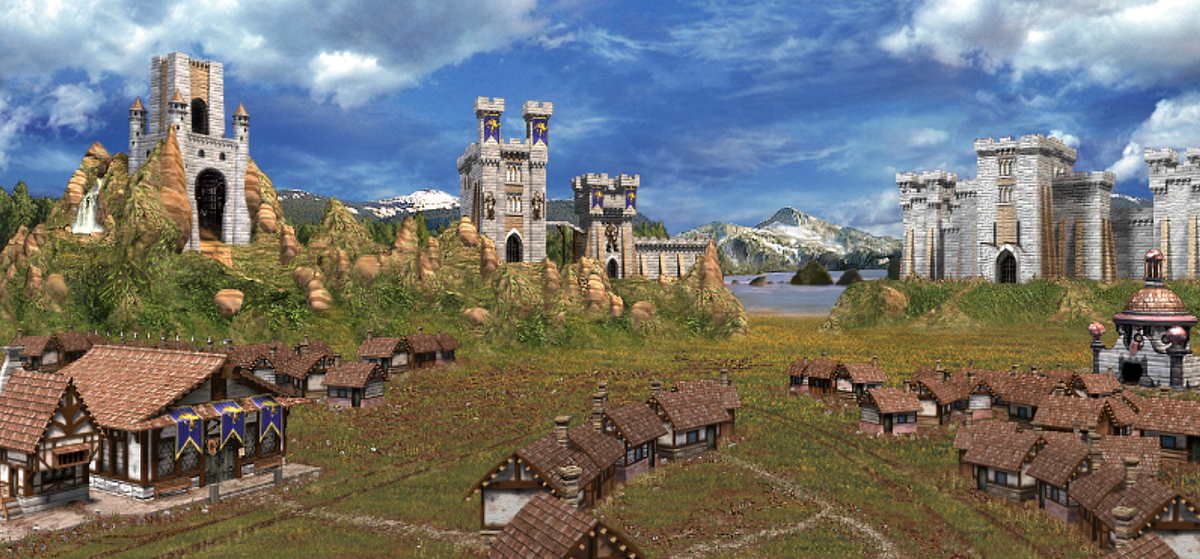 Замок самый понятный и очевидный город стандартная расса привычных "людей" в играх.