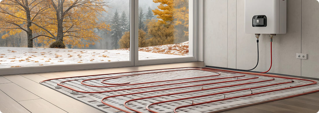 теплый пол электрический или водяной