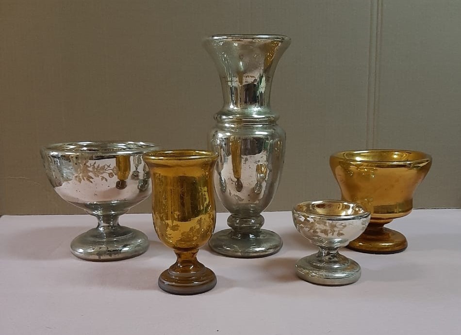 Амальгамированные вазы из фондов Старочеркасского музея-заповедника. Россия. Конец XIXв. / ФОТО из архива Старочеркасского музея-заповедника