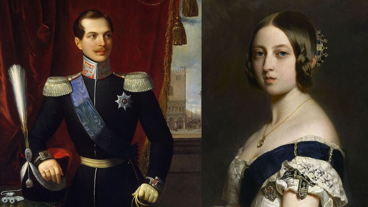 Королева Виктория и царевич Александр II. Изображение взято с Яндекс картинок.
