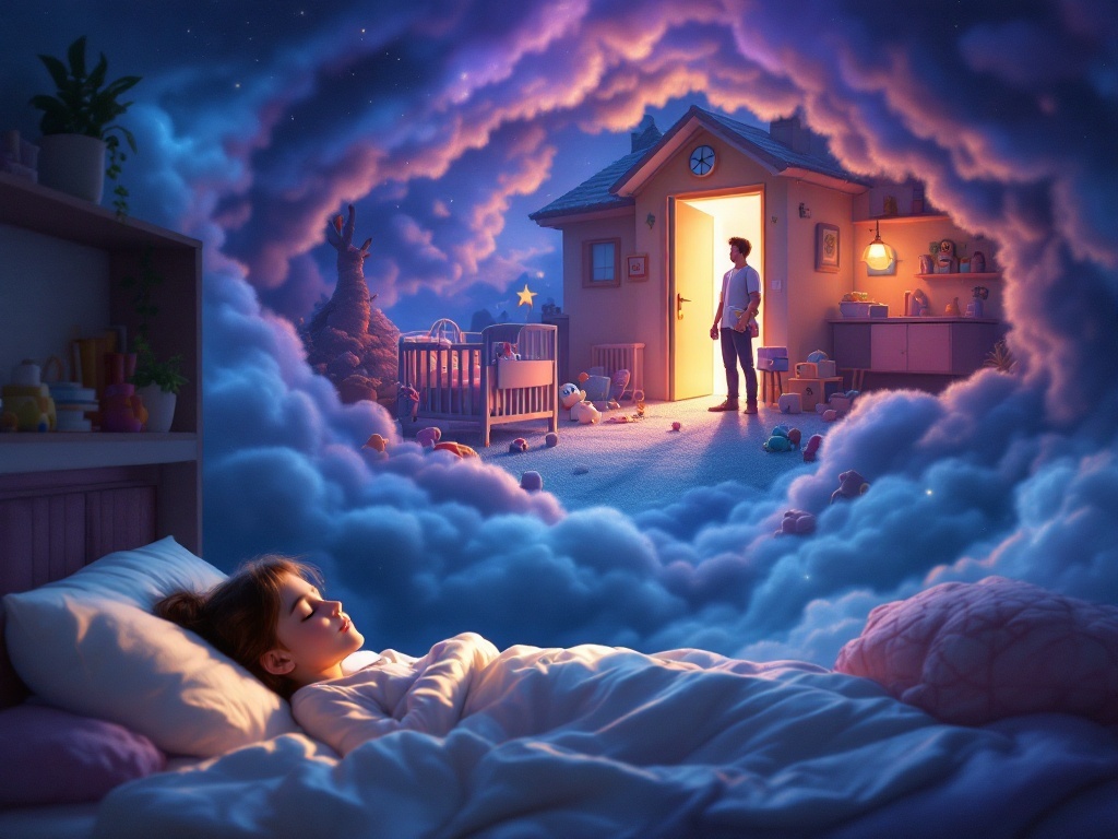    К чему такое снится: Брат с детскими вещами в руках входит в дверь моего дома. Вокруг него рассыпаны игрушки и колыбелька. Он разговаривает со мной, выражая намерение оставить все это то