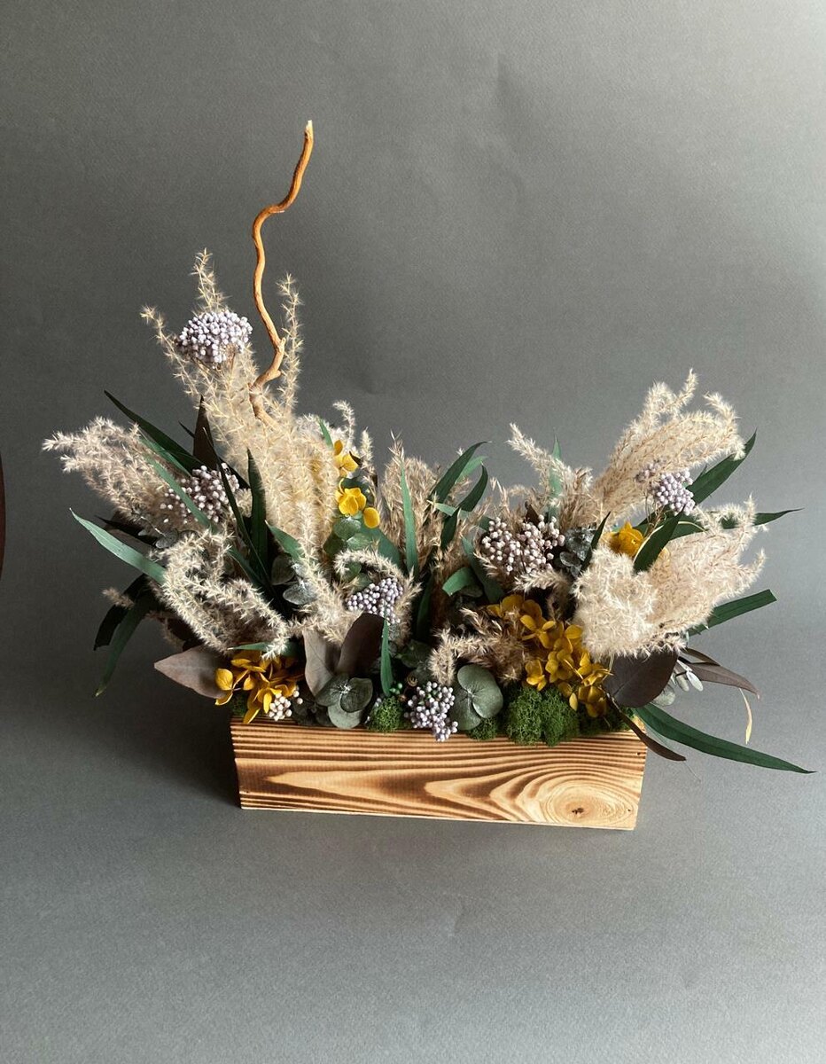 Мастер-класс по созданию композиции из сухоцветов
