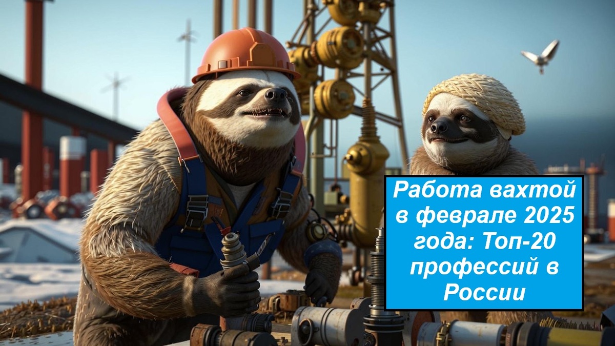 Работа вахтой в феврале 2025 года: Топ-20 профессий в России