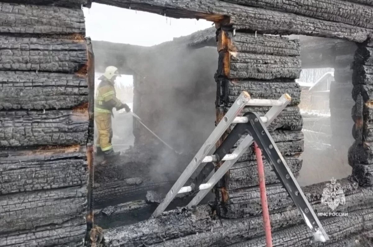    В сгоревшем в Красноярском крае доме погиб мужчина