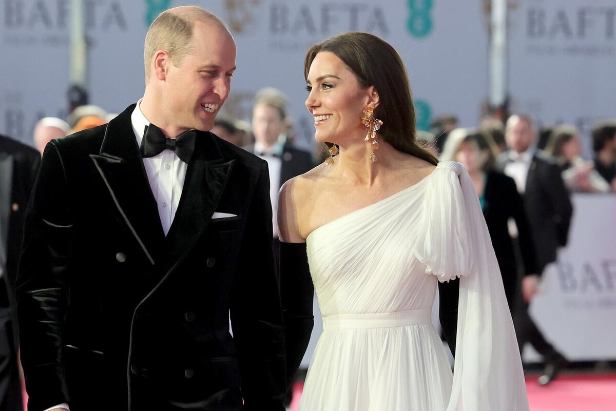    Кейт Миддлтон и принц Уильям на церемонии BAFTA в 2023-м LEGION-MEDIA
