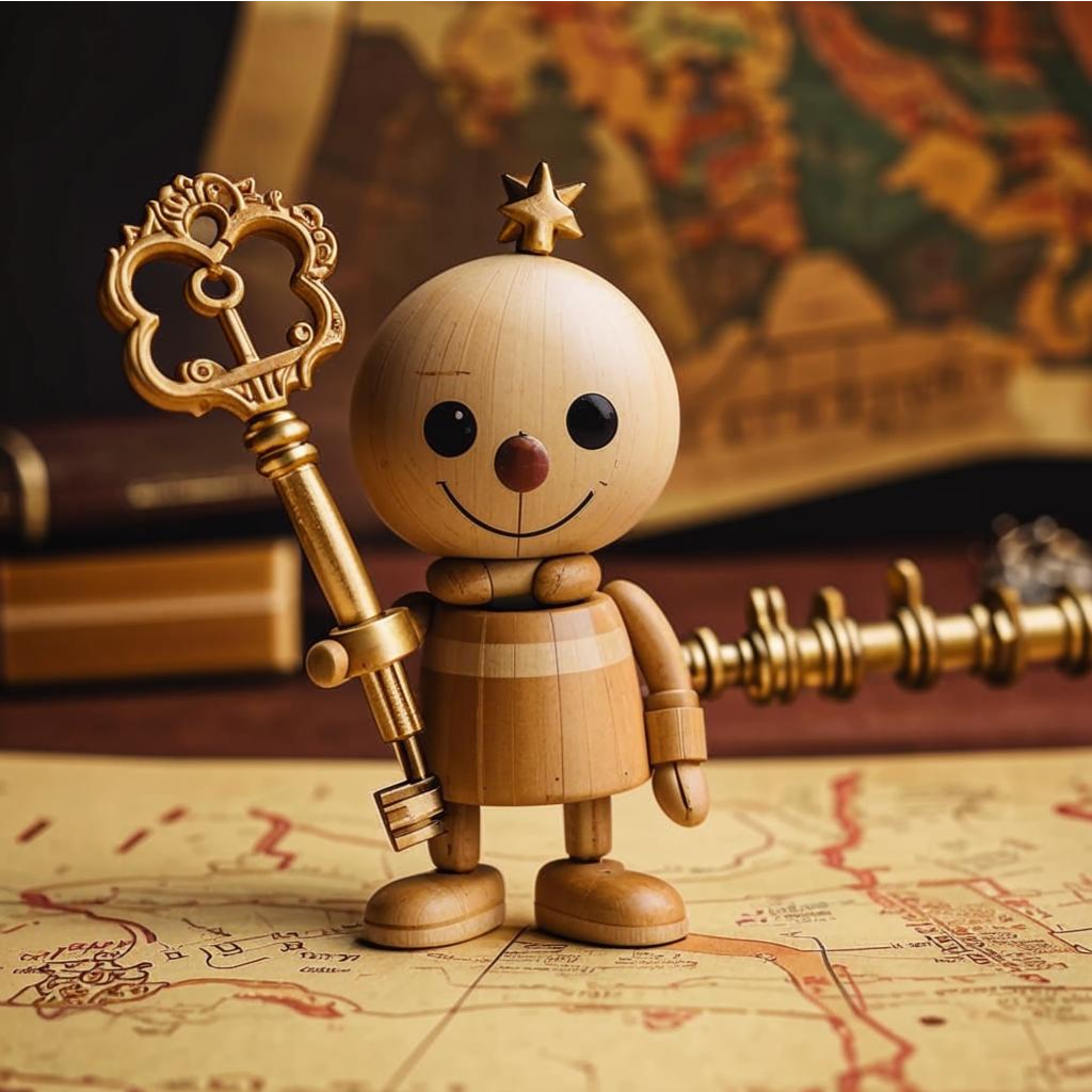 Ключ кривой-косой, но какие алгоритмы ‒ такой и ключик... В запросе вообще было другое, а именно Буратино и электронная ключ-карта, но такое сберовская сеть вообще понимать отказалась :)