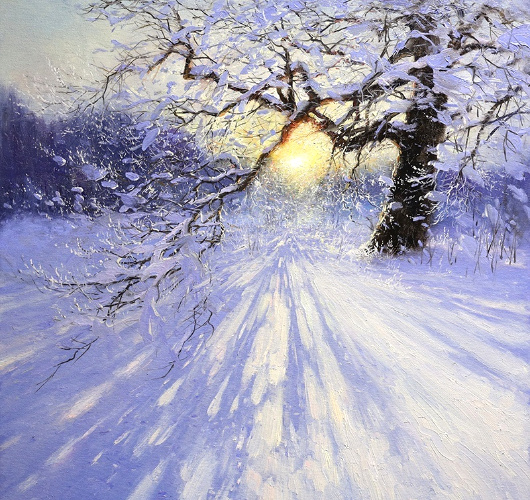 "У старого дуба." 2025 г. холст, масло 70х70. .Источник изображения : vk.com›wall-154454543