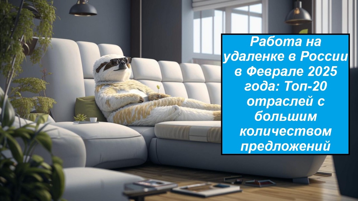Работа на удаленке в России в Феврале 2025 года: Топ-20 отраслей с большим количеством предложений