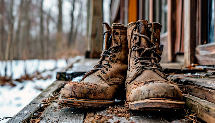 Чтобы прекратить разногласия в доме, нужно выставить за порог старую обувь. Фото: shedevrum.ai