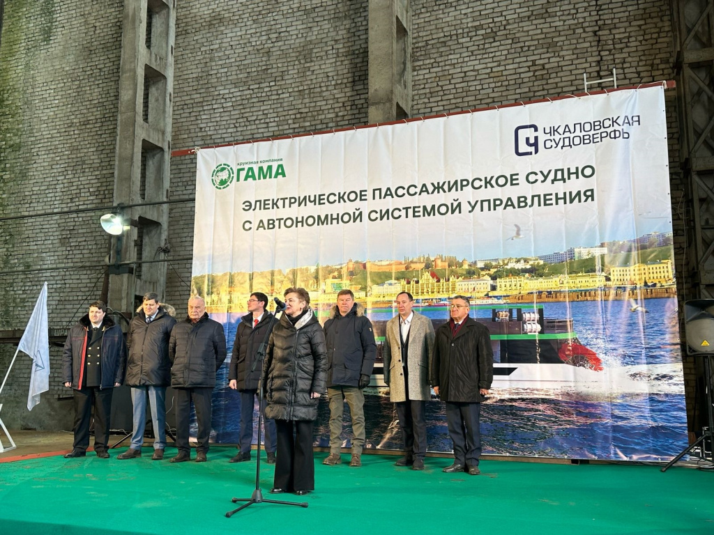 В Нижегородской области заложили пассажирское судно проекта ПКС-40 / Фото: ГК "Гама"  📷
