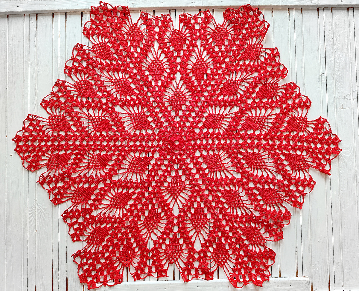 Салфетка крючком