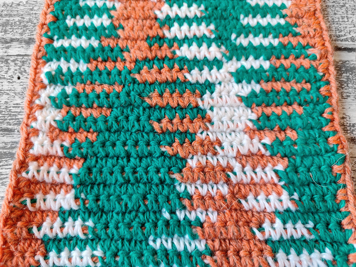 Подставка под горячее жаккардовым узором