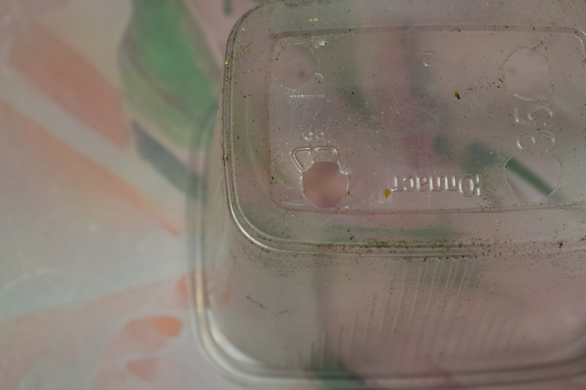 в дне делаю дренажные отверстия(фото автора)