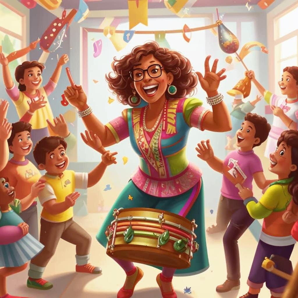 Танцы с бубнами рисует Kandinsky