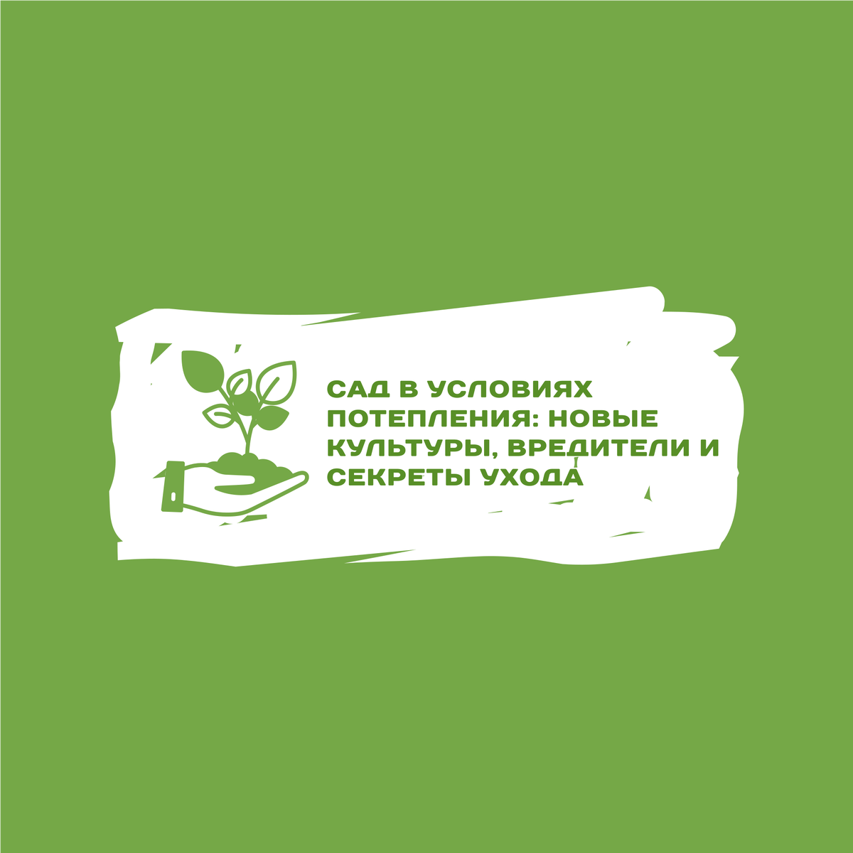 сад в условиях потепления