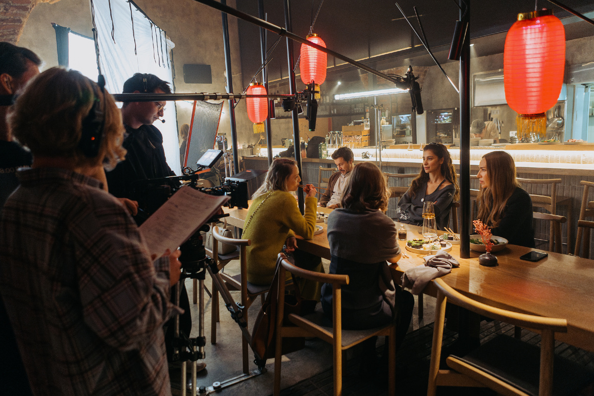 На съёмочной площадке сериала.