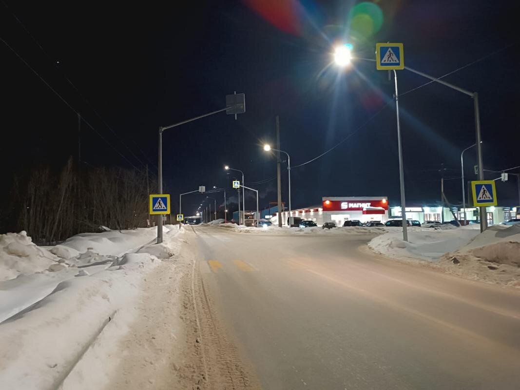    В Сургуте улучшили освещение дороги к дачным кооперативам