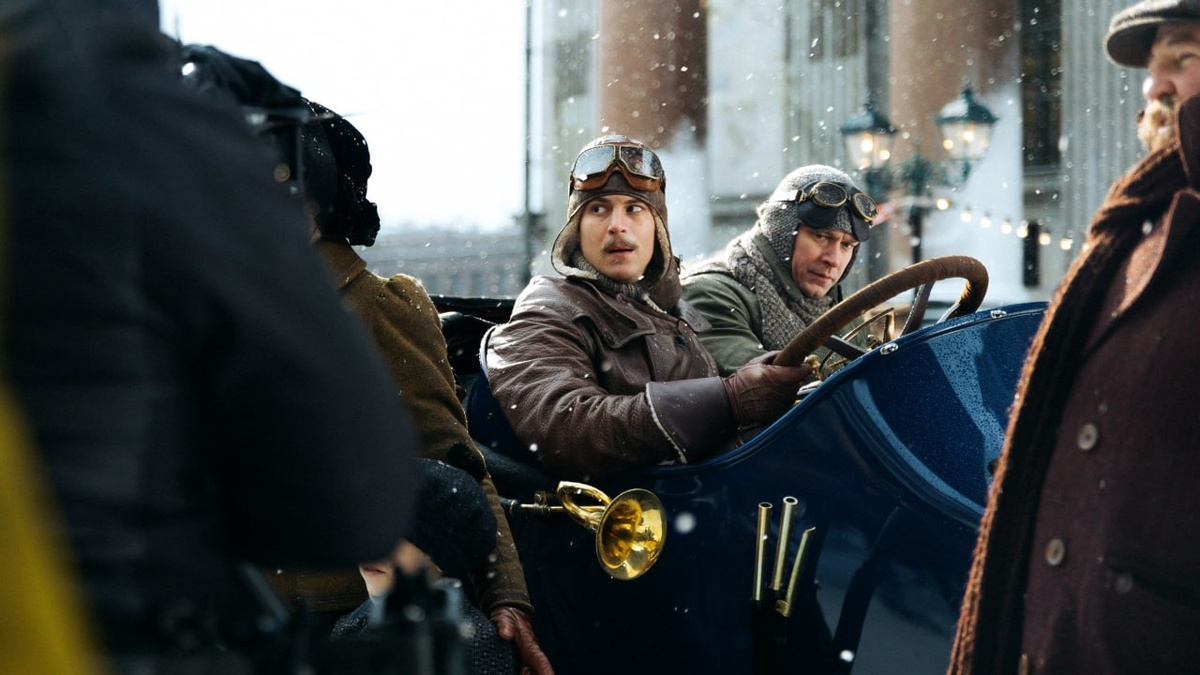 Съемки фильма «Битва моторов»