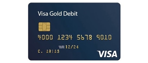 Именная карта Visa Gold банка Киргизии