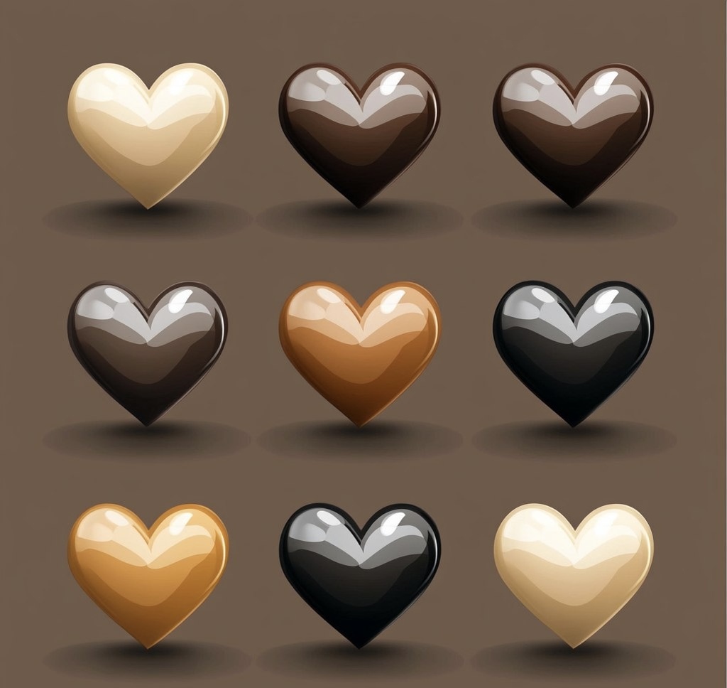 Градация цветов у БП любви 