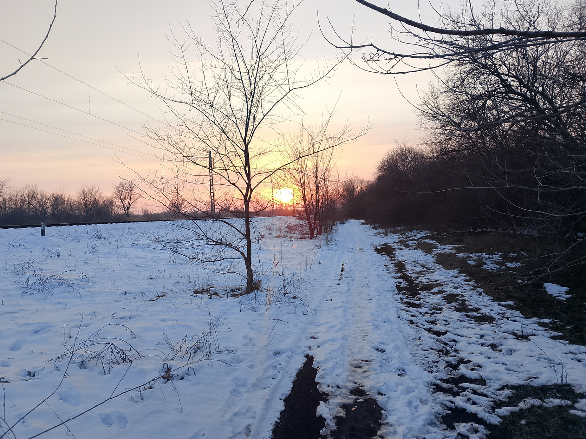 Зима в Азовском районе, Кулешовка