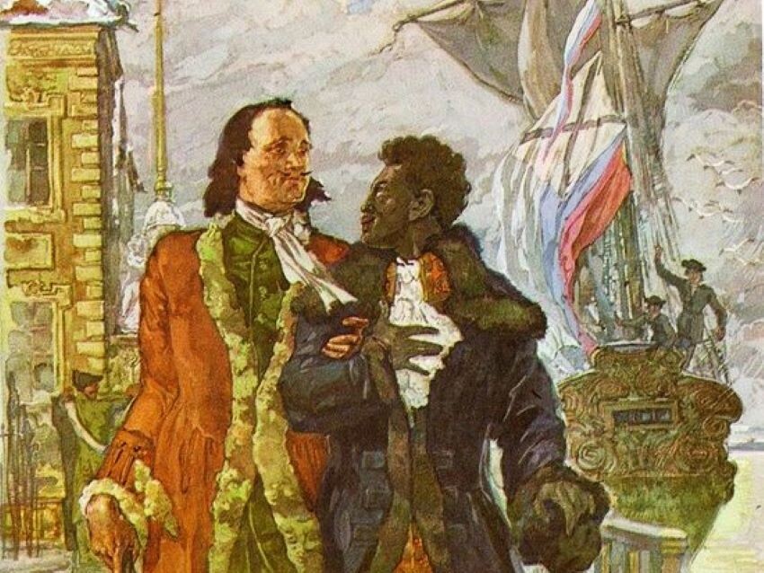 Петр I и Ганнибалл