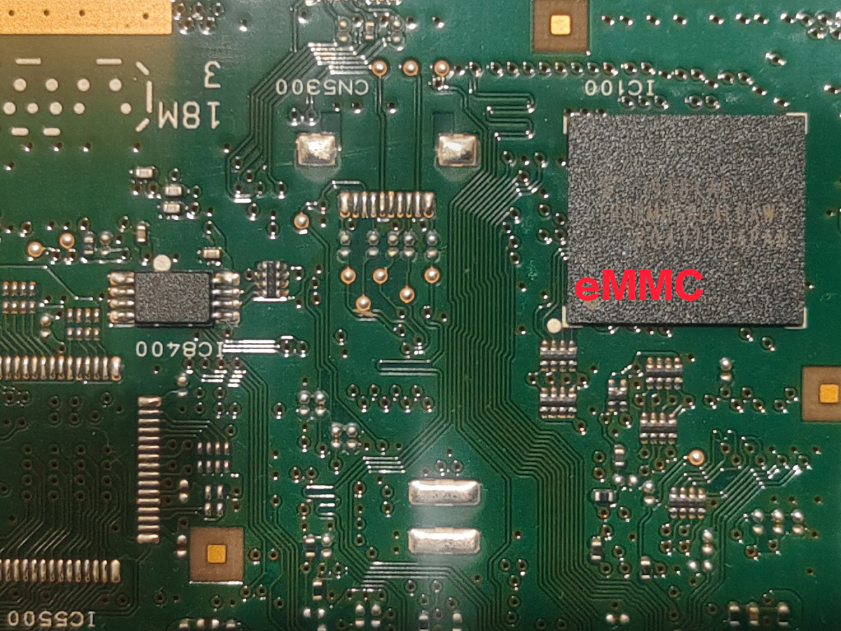 eMMC - память где находится прошивка. Это что-то типа ssd диска на компьютере.
