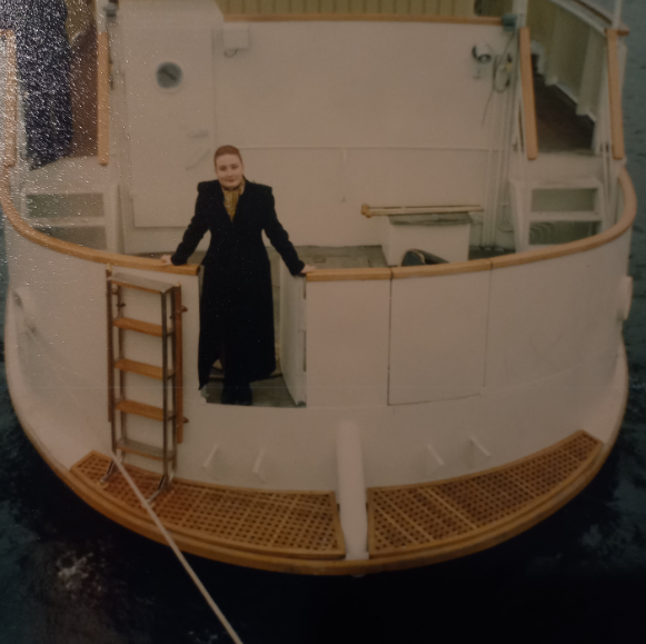 А это я на корме "Феникса" в Ленэкспо