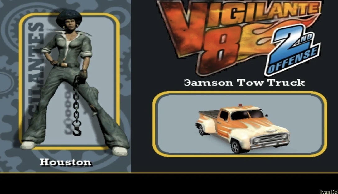 Хьюстон из игры Vigilante 8 1999г.