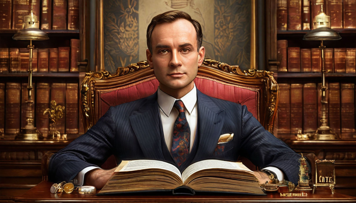 Сгенерировано при помощи сервиса Шедеврум. Наполеон Хилл — американский писатель и публицист, автор книг о способах достижения успеха в жизни и бизнесе.