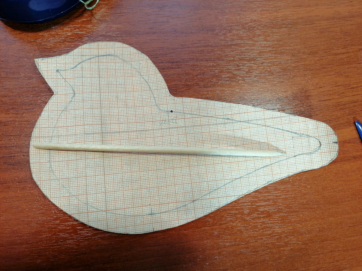 Птичка (припуск на шов 1 см)