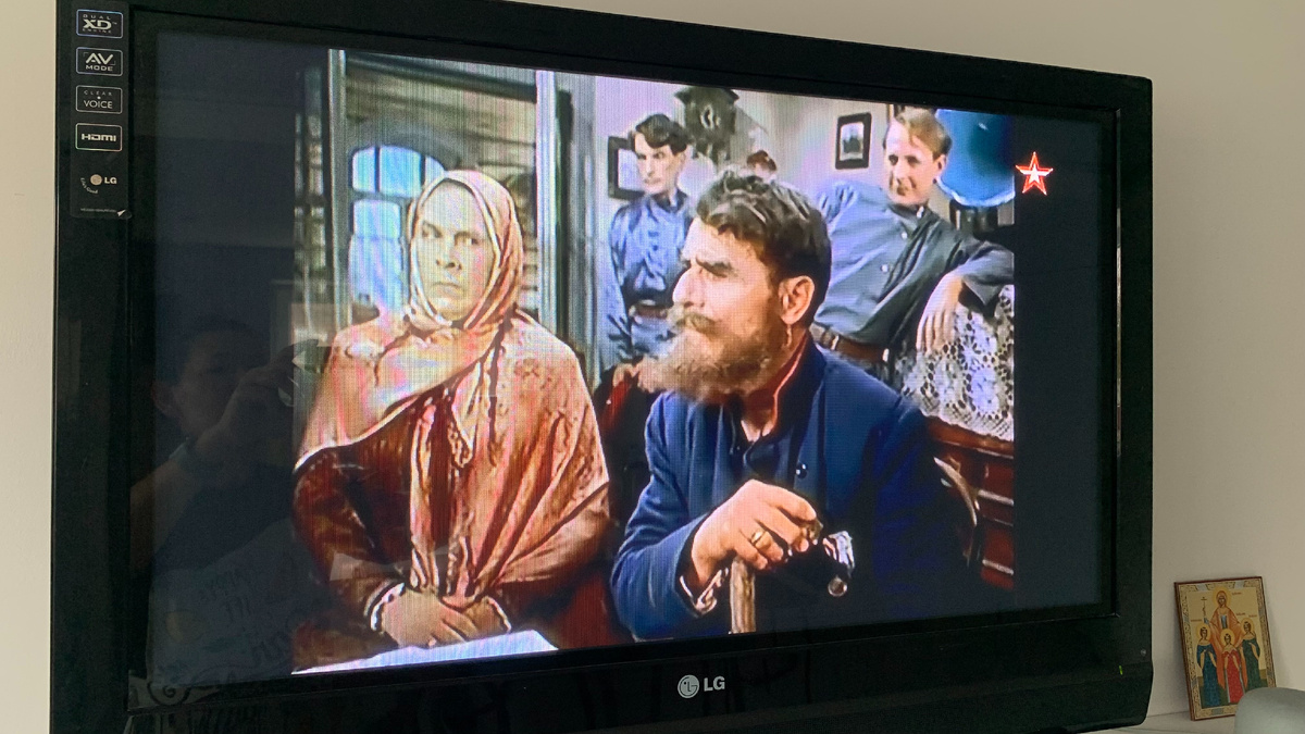 Кадр из фильма "Тихий Дон", сцена сватовства. 