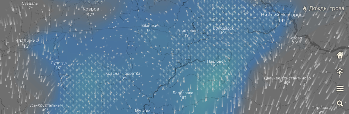 Прошноз погоды перед стартом

