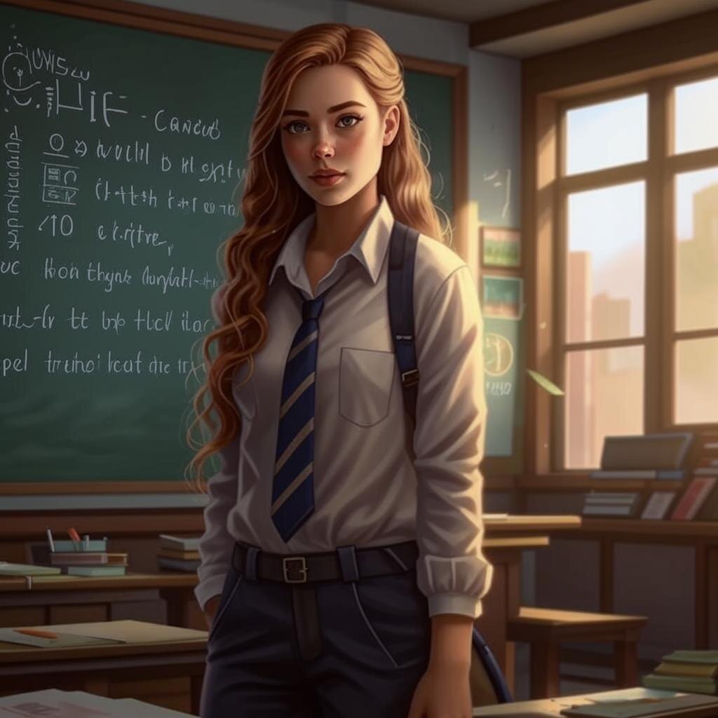 Девчонка, как бурьян в поле растет, сама по себе.