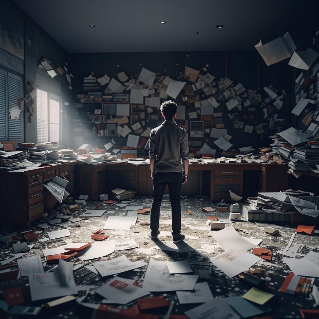 где хаос мыслей порождает хаос во всём остальном