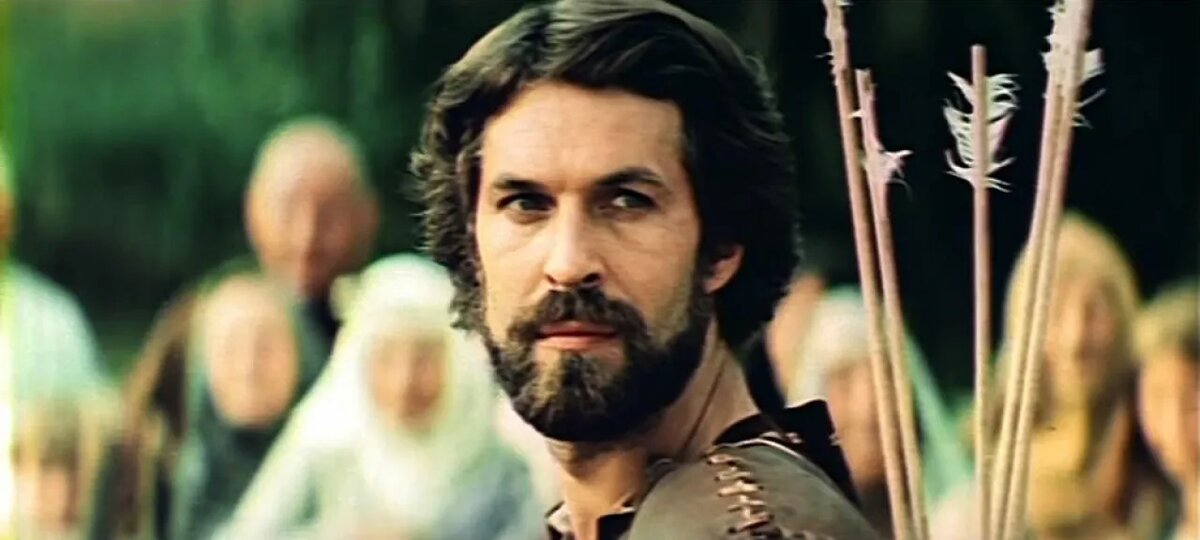 Борис Хмельницкий сыграл Робин Гуда в обоих фильмах! Кадр из фильма "Стрелы Робин Гуда", 1975 год. Фото из свободных источников. Листайте.